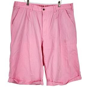 Linea Uomo Pink Cotton Shorts Mens Size 44W Club Classic Fit